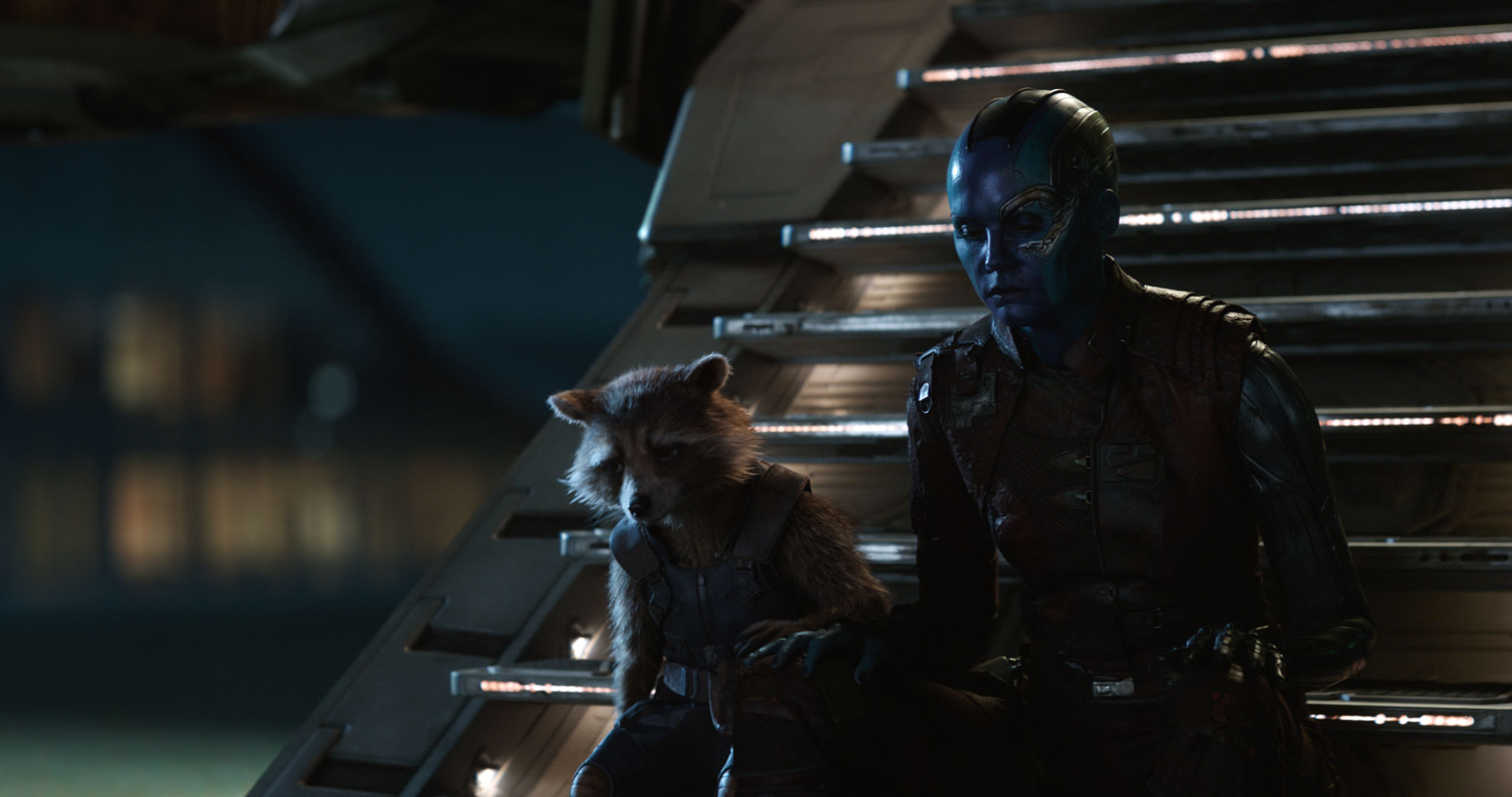 Rocket and Nebula